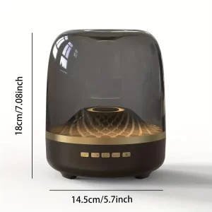 Wireless Speaker With Effect Lighting Portable Wireless Speaker All Day Playtime, AUX&TF-Card Input TWS Paring Transparent Wireless Speaker Gift Ideas